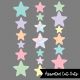 Pastel Pop Assorted Stars Cut-Outs
