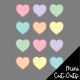 Pastel Pop Hearts Mini Cut-Outs