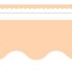 Pastel Peach Scalloped Border