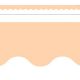 Pastel Peach Scalloped Border