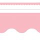 Pastel Pink Scalloped Border