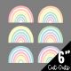 Pastel Pop Rainbows Cut-Outs