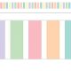 Pastel Pop Stripes Straight Border