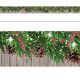 Winter Pine Cones Straight Border