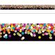 Colorful Confetti on Black Border