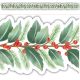 Holly Die-Cut Border