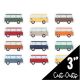 Road Trip Camper Vans Mini Cut-Outs