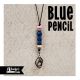 Blue Pencil Beaded Lanyard