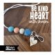 Be Kind Heart Beaded Lanyard with Charm