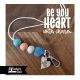 Be You Heart Beaded Lanyard with Charm