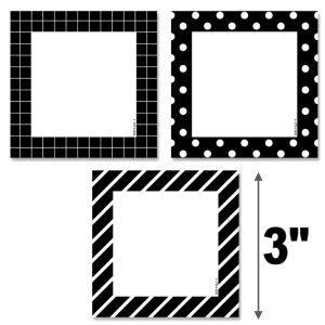 Black & White Pattern Cards 3