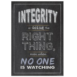 Integrity - Doing the Right Thing Inspire U Poster