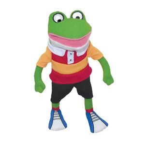 Froggy, Striped Shirt Plush