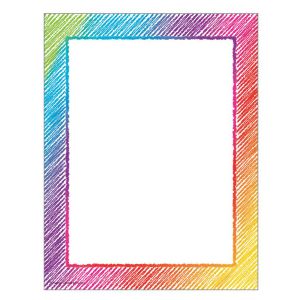 Colorful Scribble Computer Paper