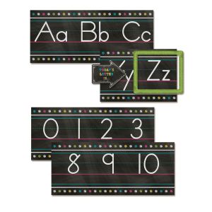 Chalkboard Brights Alphabet Line Bulletin Board