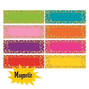 Confetti Labels Magnetic Accents