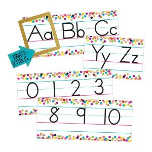 Confetti Alphabet Line Bulletin Board